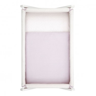 Saco minicuna Vichy10 Rosa