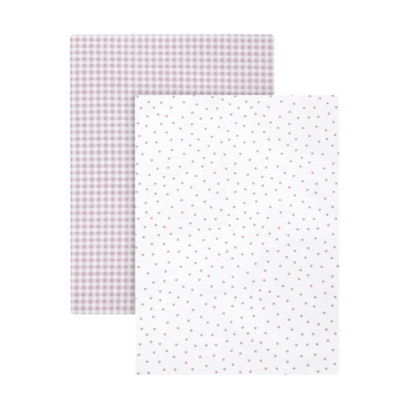 Pack sabanas bajeras Vichy10 Rosa