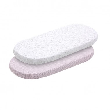 Pack sabanas bajeras Vichy10 Rosa
