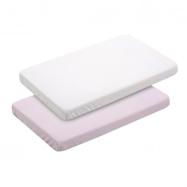 Pack sabanas bajeras Vichy10 Rosa