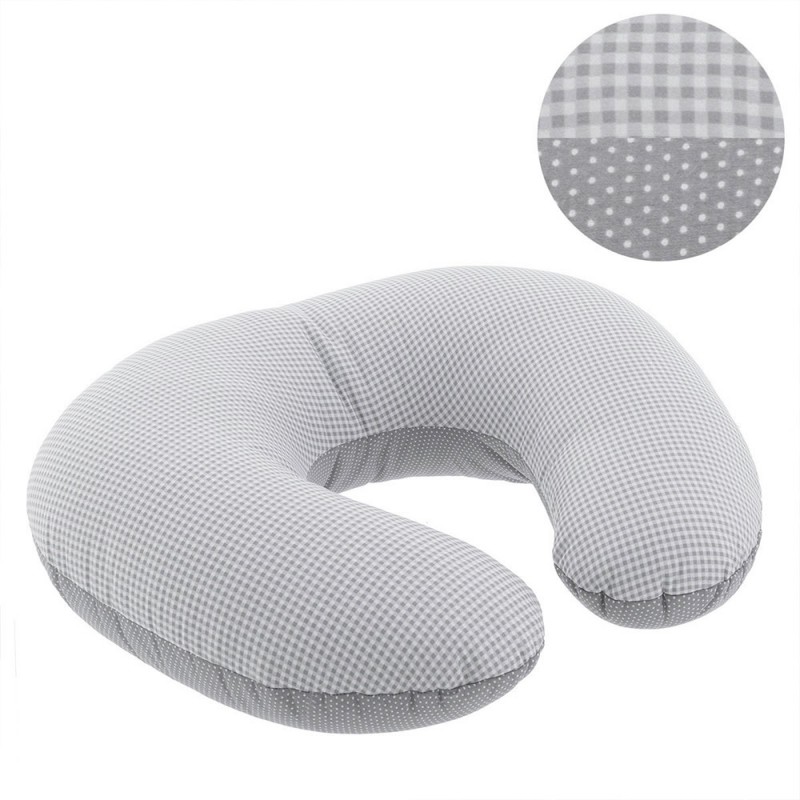 Cojin de lactancia Vichy10 Gris