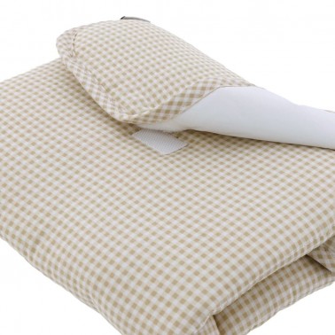 Cambiador viaje Vichy10 Beige