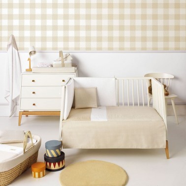 Cuna nido Vichy10 Beige