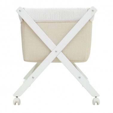 Minicuna tijera Vichy10 Beige