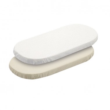 Pack sabanas bajeras Vichy10 Beige
