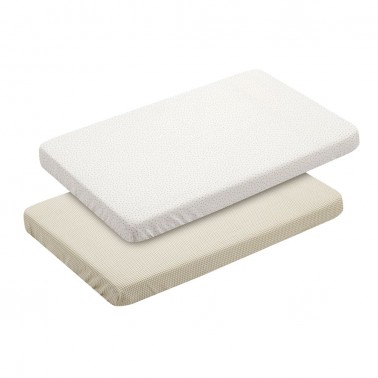 Pack sabanas bajeras Vichy10 Beige
