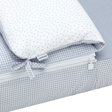 Saco cuna Vichy10 Celeste