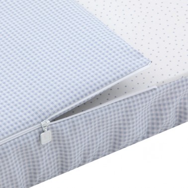 Saco minicuna Vichy10 Celeste