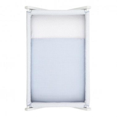 Saco minicuna Vichy10 Celeste