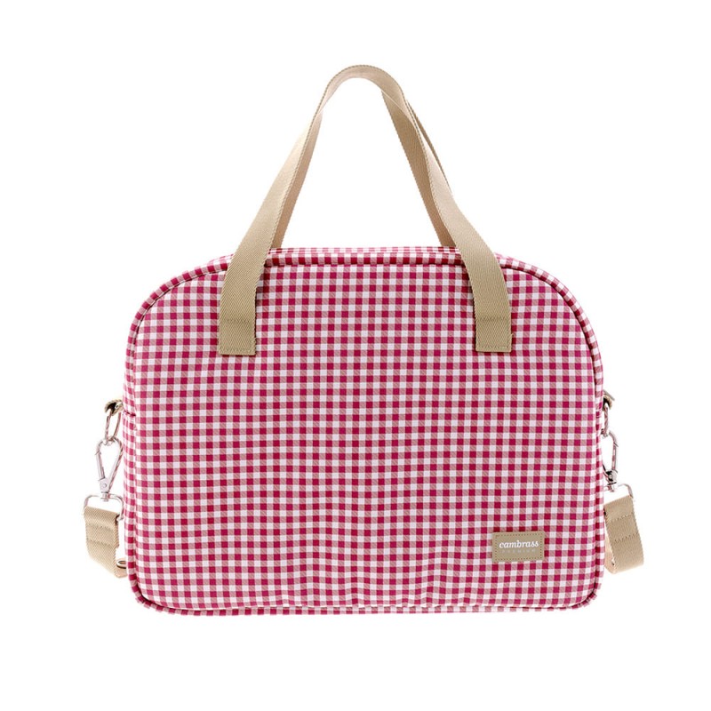 Bolso maternal Prome Vichy Rojo