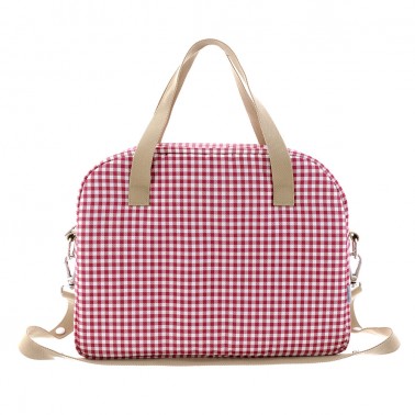 Bolso maternal Prome Vichy Rojo