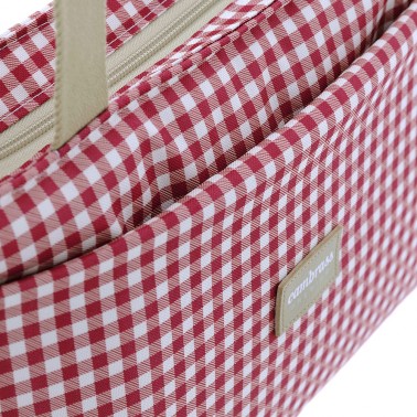 Bolso organizador Vichy Rojo