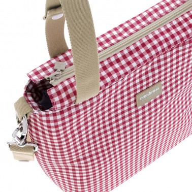 Bolso talega Vichy Rojo