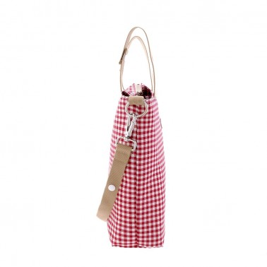 Bolso talega Vichy Rojo