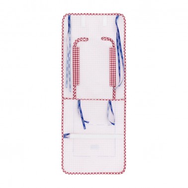 Colchoneta silla Universal Vichy Rojo