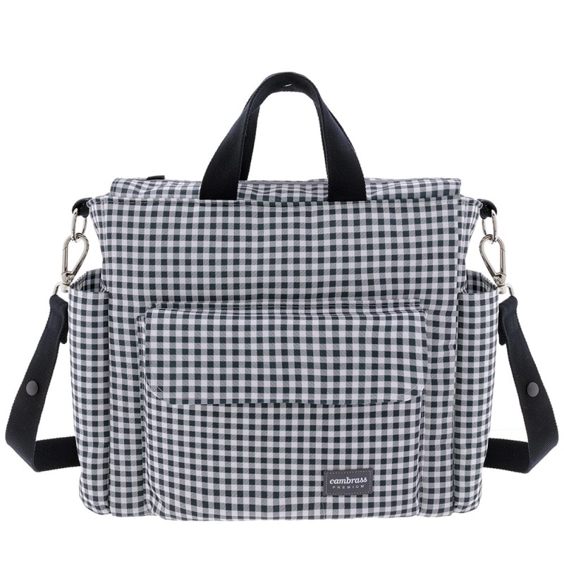 Bolso maternal Pack Vichy Negro
