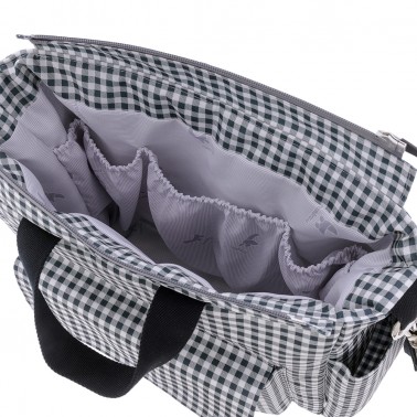 Bolso maternal Pack Vichy Negro