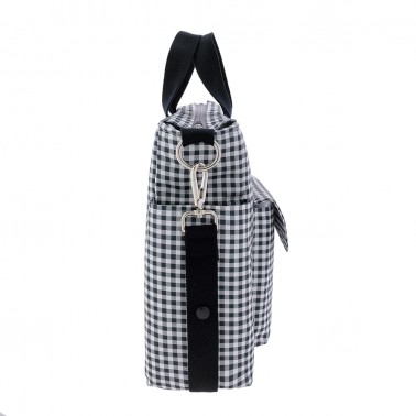 Bolso maternal Pack Vichy Negro