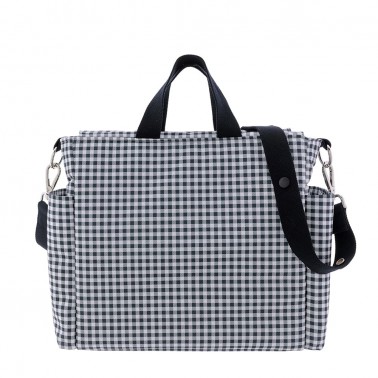 Bolso maternal Pack Vichy Negro