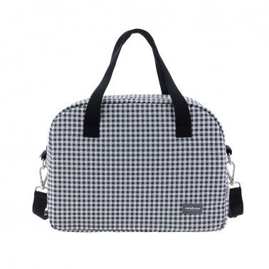 Bolso maternal Prome Vichy Negro