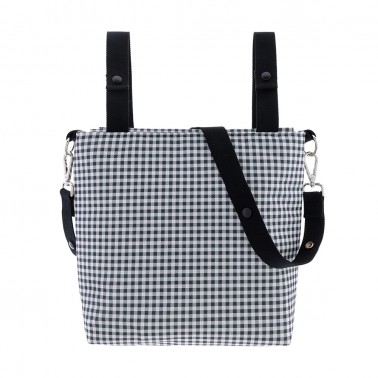 Bolso talega Vichy Negro