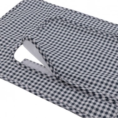 Colchoneta silla Universal Vichy Negro