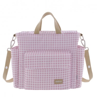 Bolso maternal Pack Vichy Rosa