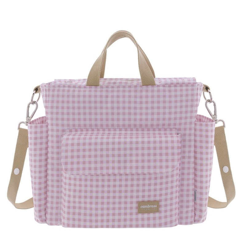 Bolso maternal Pack Vichy Rosa