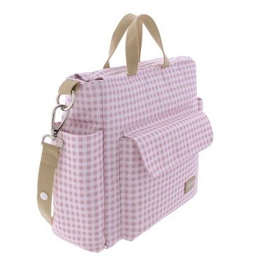 Bolso maternal Pack Vichy Rosa