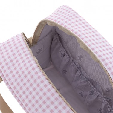 Bolso maternal Prome Vichy Rosa