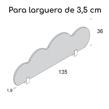 Barrera quitamiedos Nube para larguero