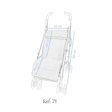 Colchoneta silla ligera Dalia