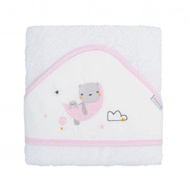 Maxicapa blanca Volare Rosa