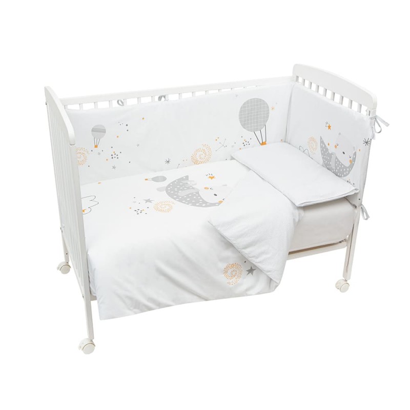 Pack funda nordica y protector cuna 70 Volare Gris