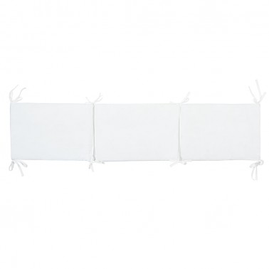 Protector cuna blanco Zebra