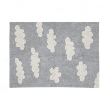 alfombra lavable clouds grey lorena canals