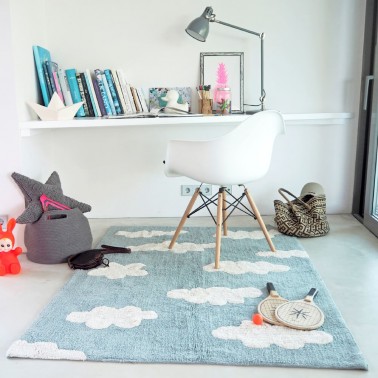 Alfombra lavable Clouds Vintage Blue