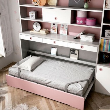 Cama abatible Horizontal G-Line con Libreria