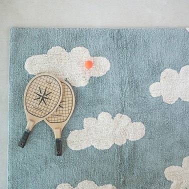 Alfombra lavable Clouds Vintage Blue