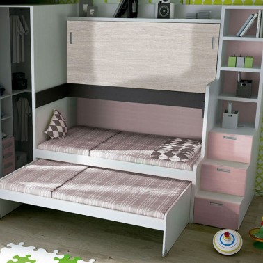 Litera con cama nido Tetrix