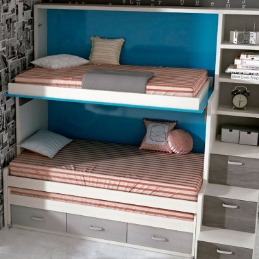 Litera con cama nido Tetrix