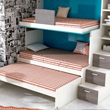 Litera con cama nido Tetrix