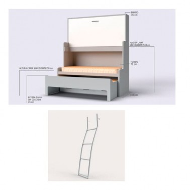 Litera con cama nido Lema