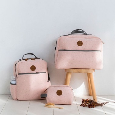 Pack Bolso maternal y neceser Planet Rosa