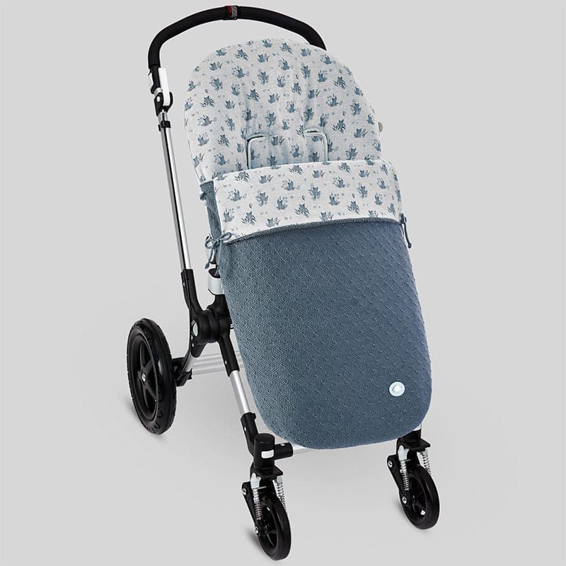 Saco silla Volpe Tela Azul Plomo