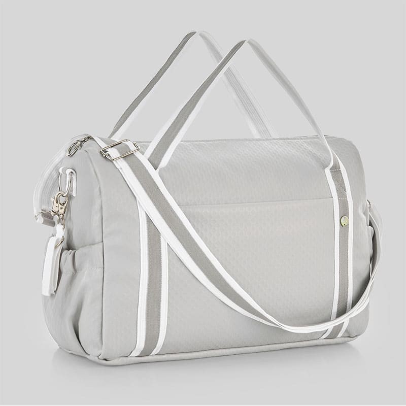 Bolso bandolera Pois Gris perla