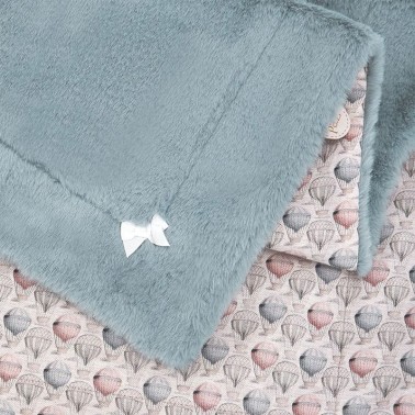 Manta pelo y tela Balons