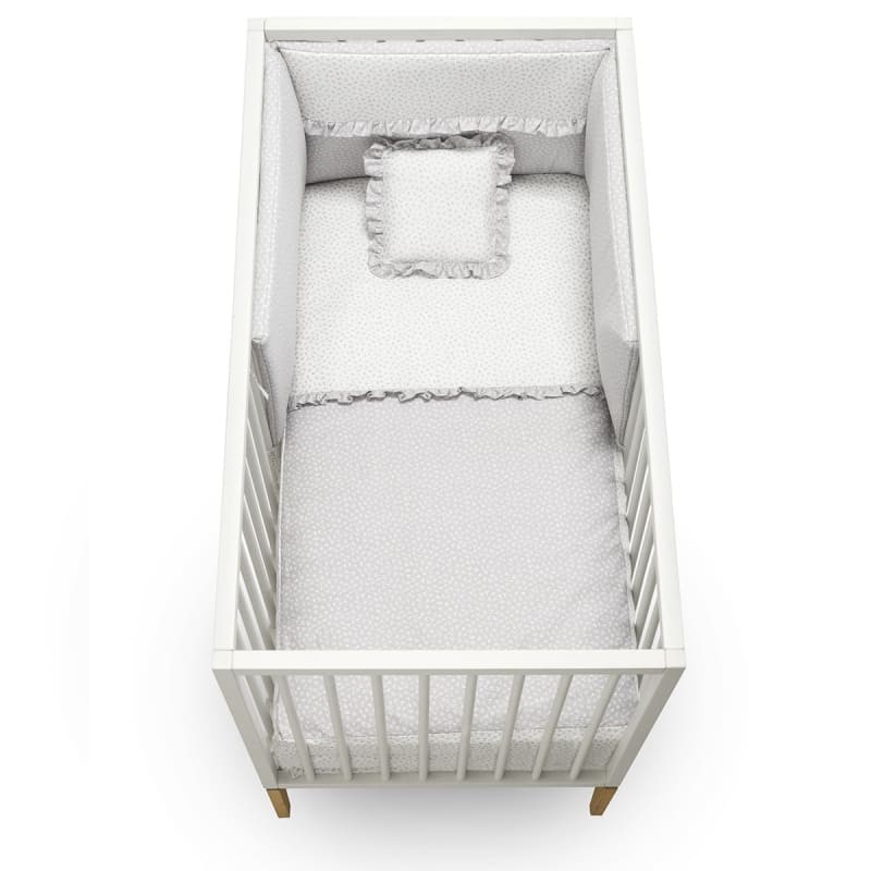 Colcha y protector Liberty Gris