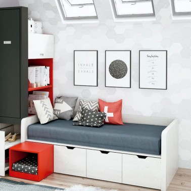 Cama con cajones Inda