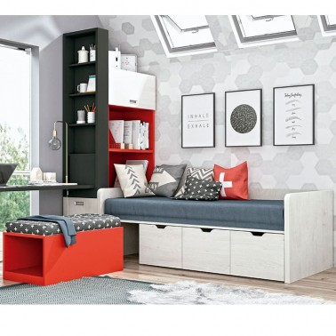 Cama con cajones Inda